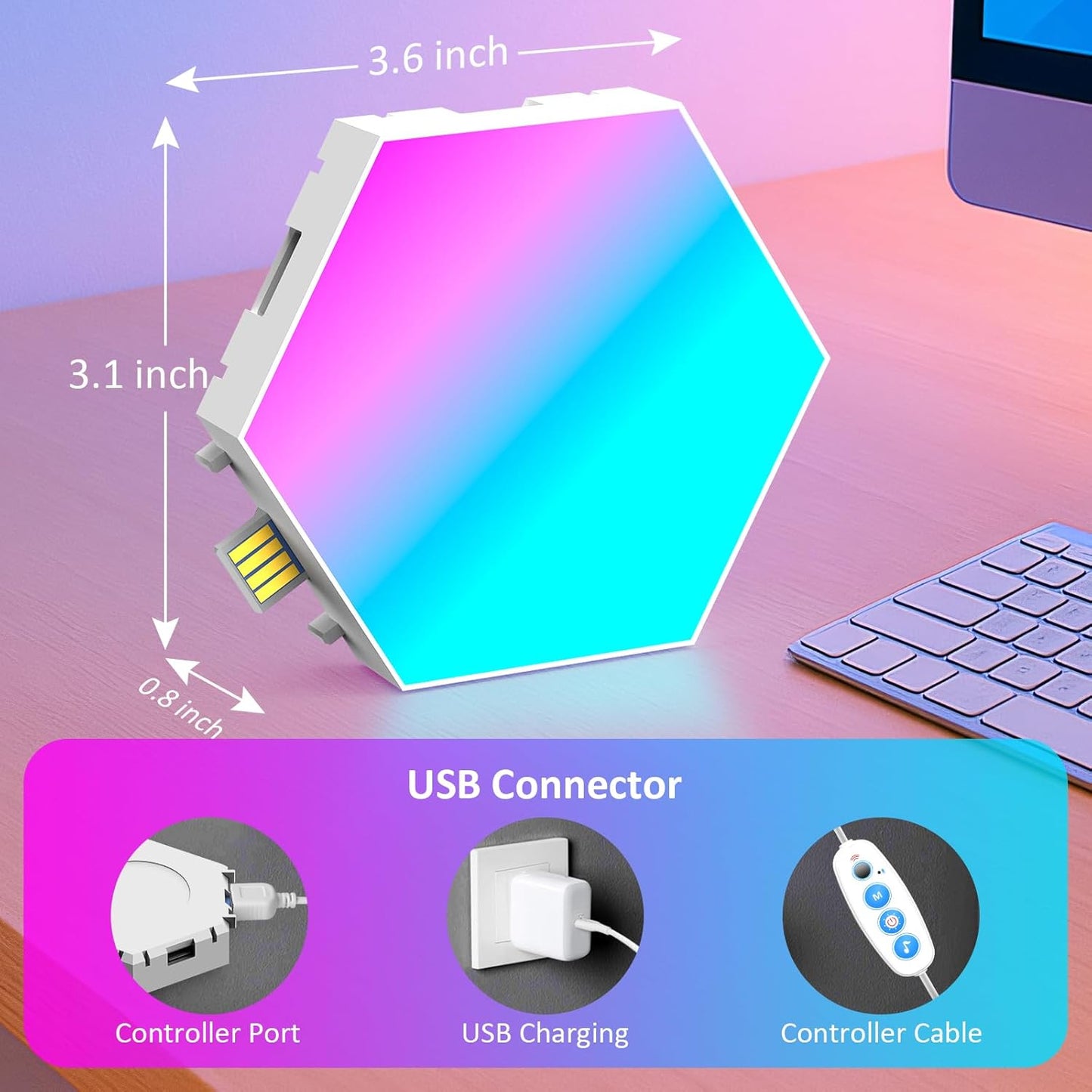 Immersive Hexagon Gaming Light System