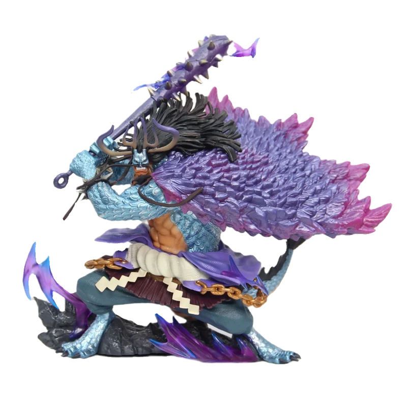 30cm One Piece Kaido Four Emperor Beasts Pirates Anime Figure Model Statue Boys Collection Desktop Decoration Ornament Toys Gif