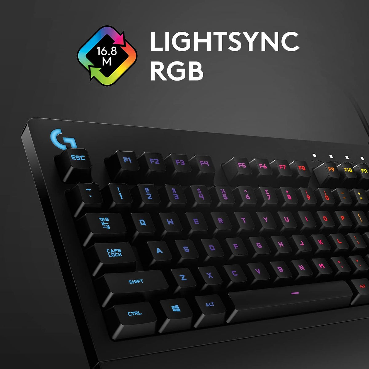 High-Performance RGB Gaming-Tastatur mit Spritzwasserschutz