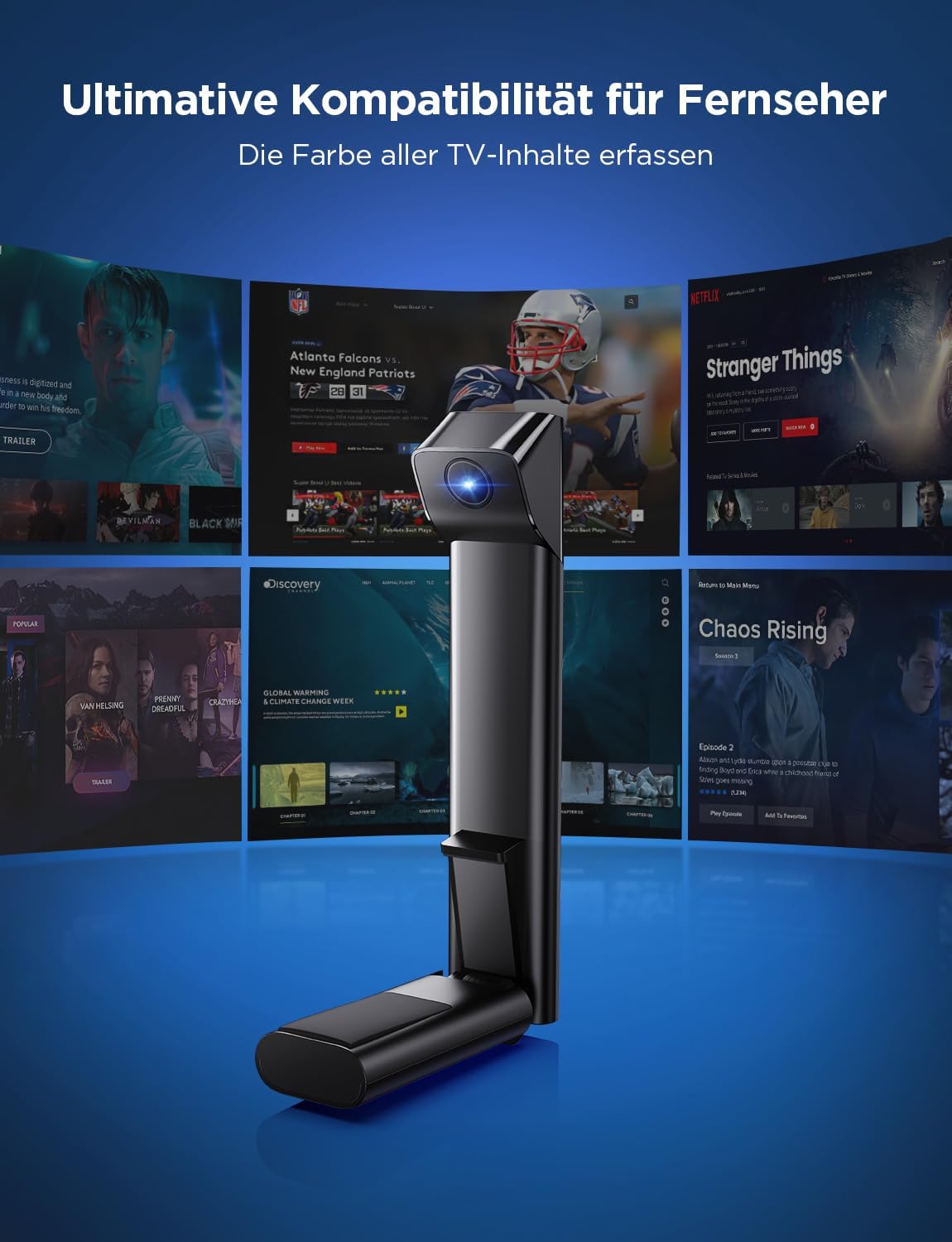 Immersives TV-Lichtsystem mit Echtzeit-Synchronisation