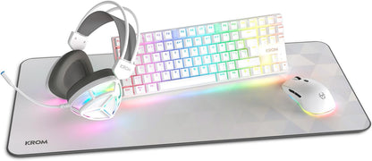 Mechanical Pro Gaming Set in White