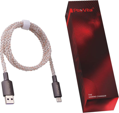 Premium Flowing LED Gaming Ladekabel