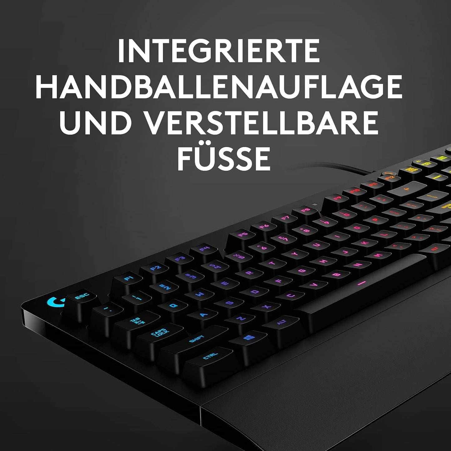 High-Performance RGB Gaming-Tastatur mit Spritzwasserschutz