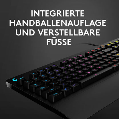 High-Performance RGB Gaming-Tastatur mit Spritzwasserschutz