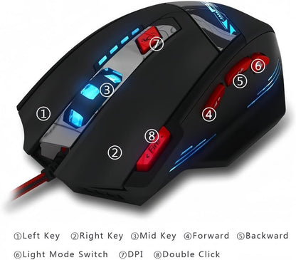 T90 Pro Gaming Mouse with Weight Tuning