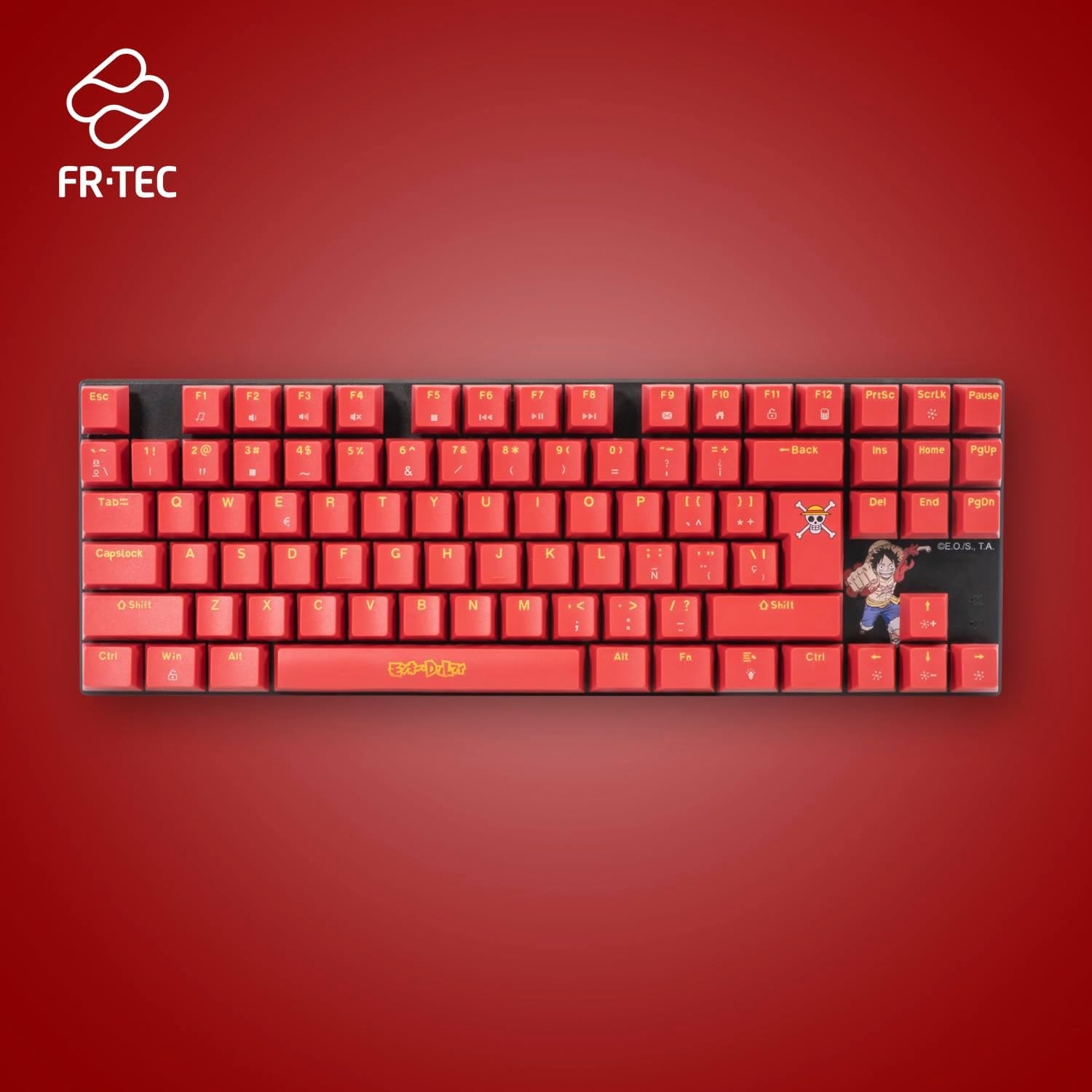 Keyboard and Mouse FR-TEC OP4001 QWERTY Burgundy