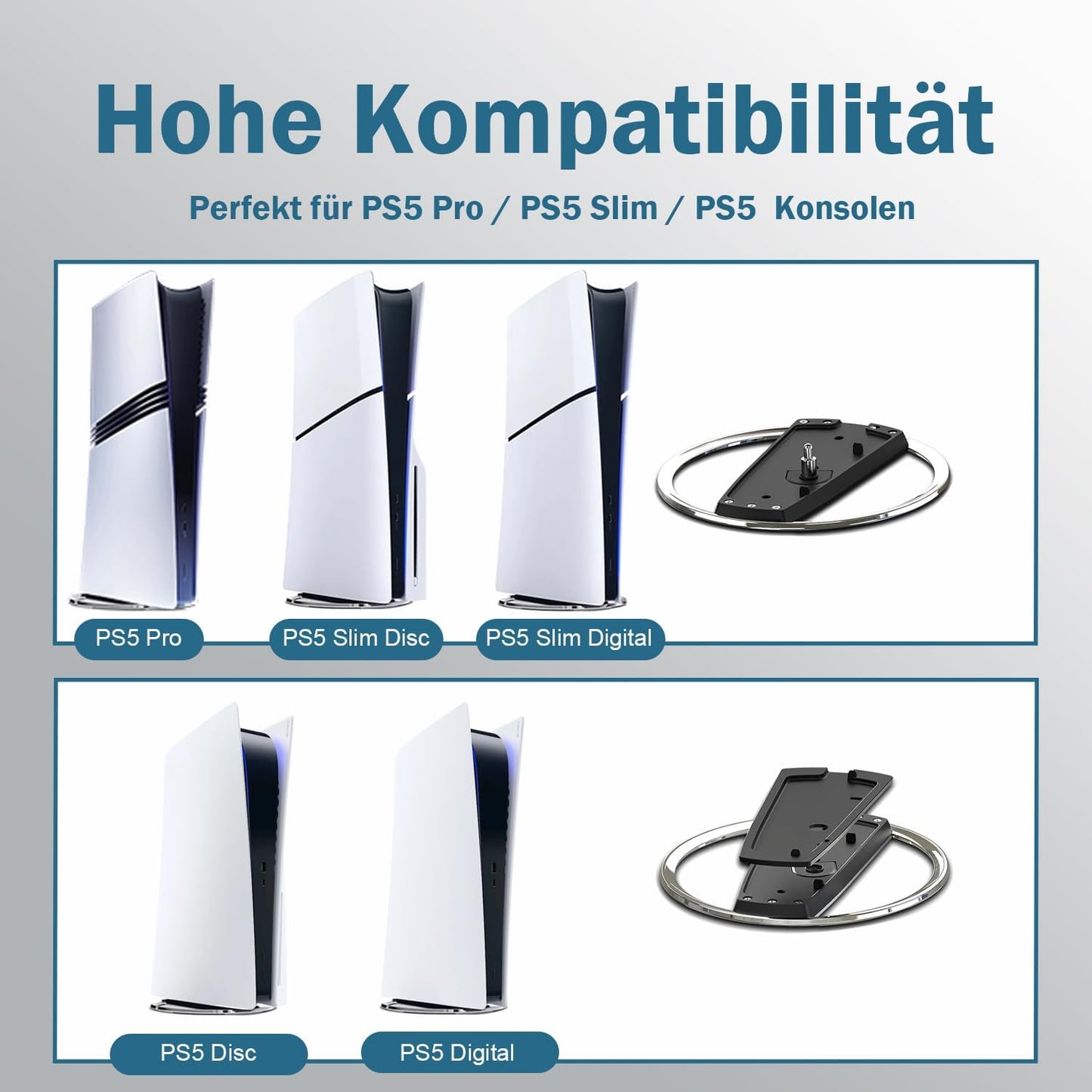 Premium PS5 Vertikal-Standfuß aus Metall
