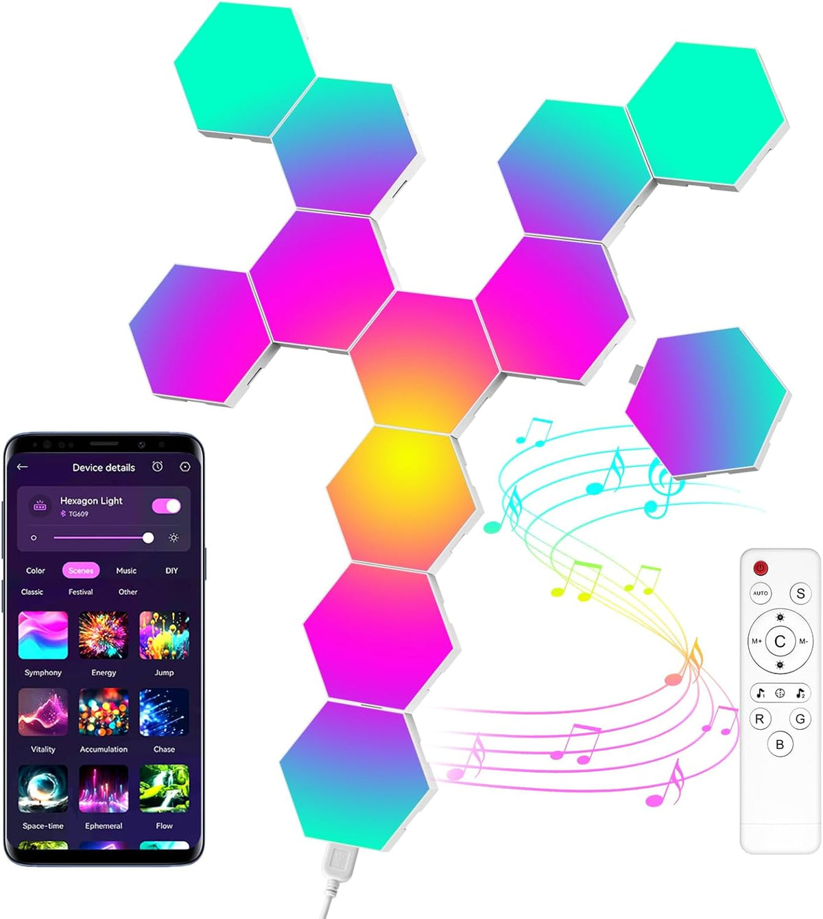 HexaSync Immersive Gaming Wandpaneele