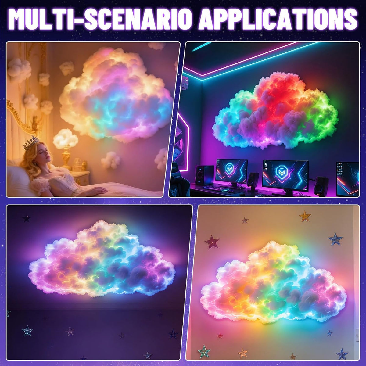 Immersives 3D Wolkenlicht-System