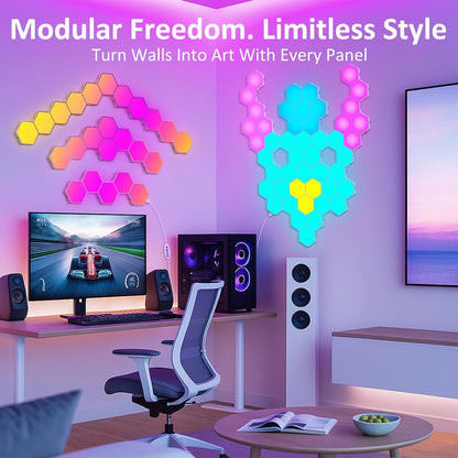 Immersives Hexagon Gaming Lichtsystem