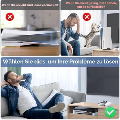 Premium PS5 Horizontalständer mit Schraubfixierung