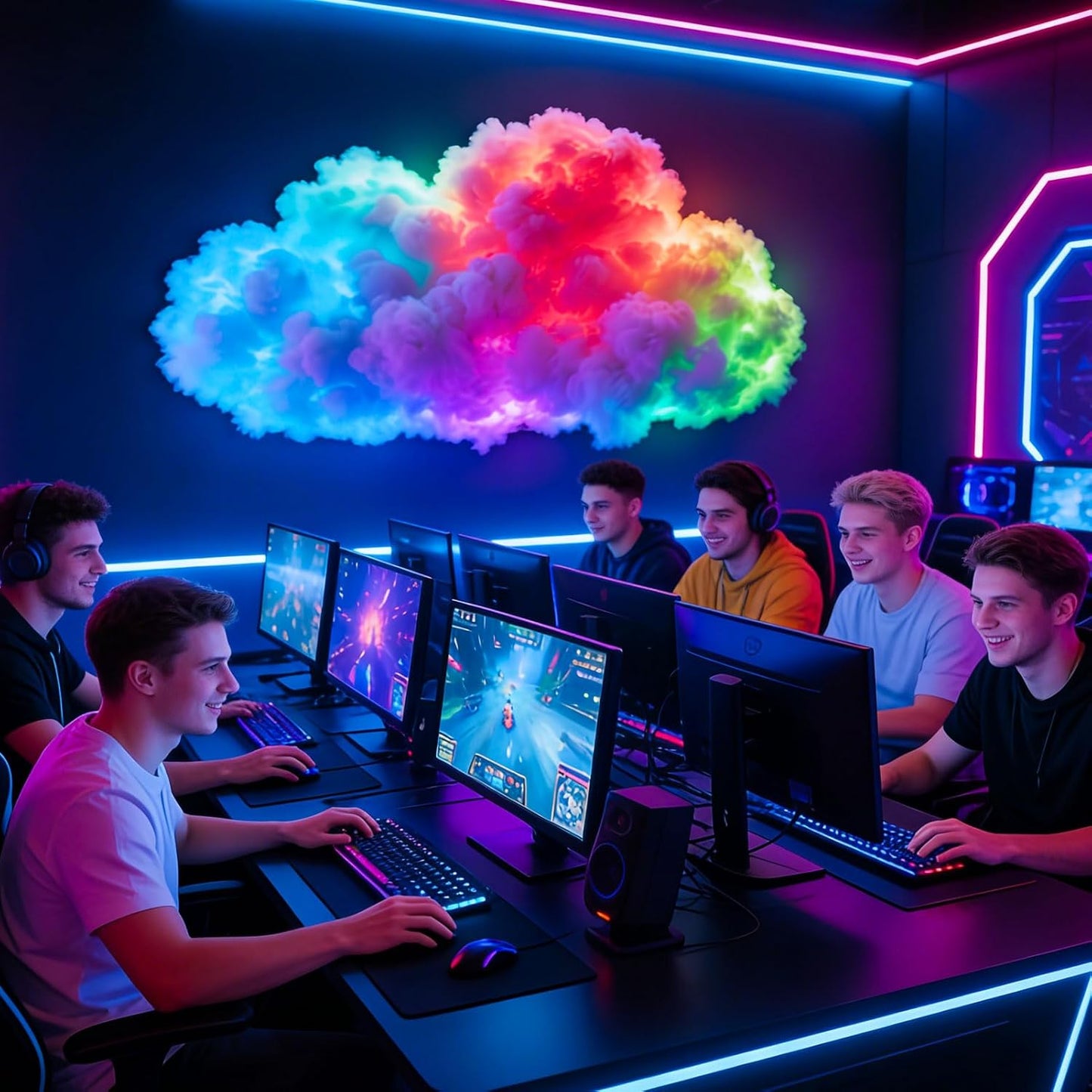Immersives 3D Wolkenlicht-System