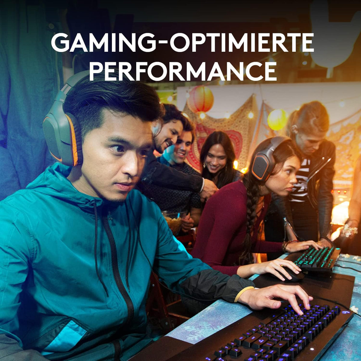 High-Performance RGB Gaming-Tastatur mit Spritzwasserschutz