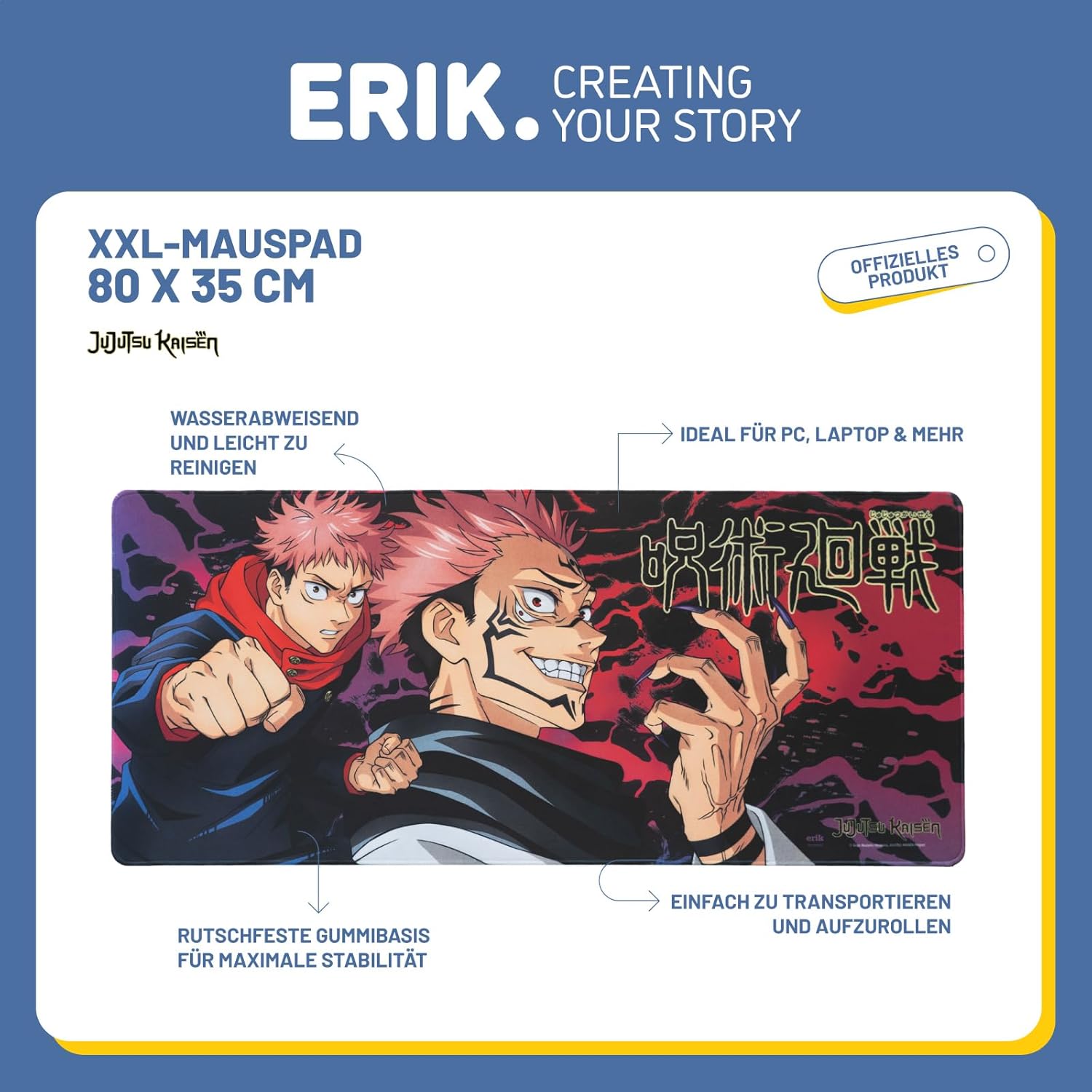 Premium Jujutsu Kaisen XXL Gaming Mouse Pad