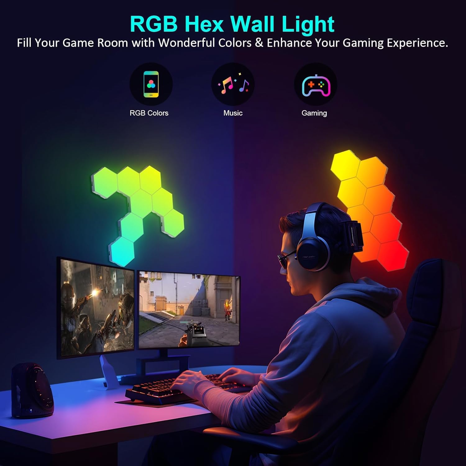 HexaSync Immersive Gaming Wall Panels