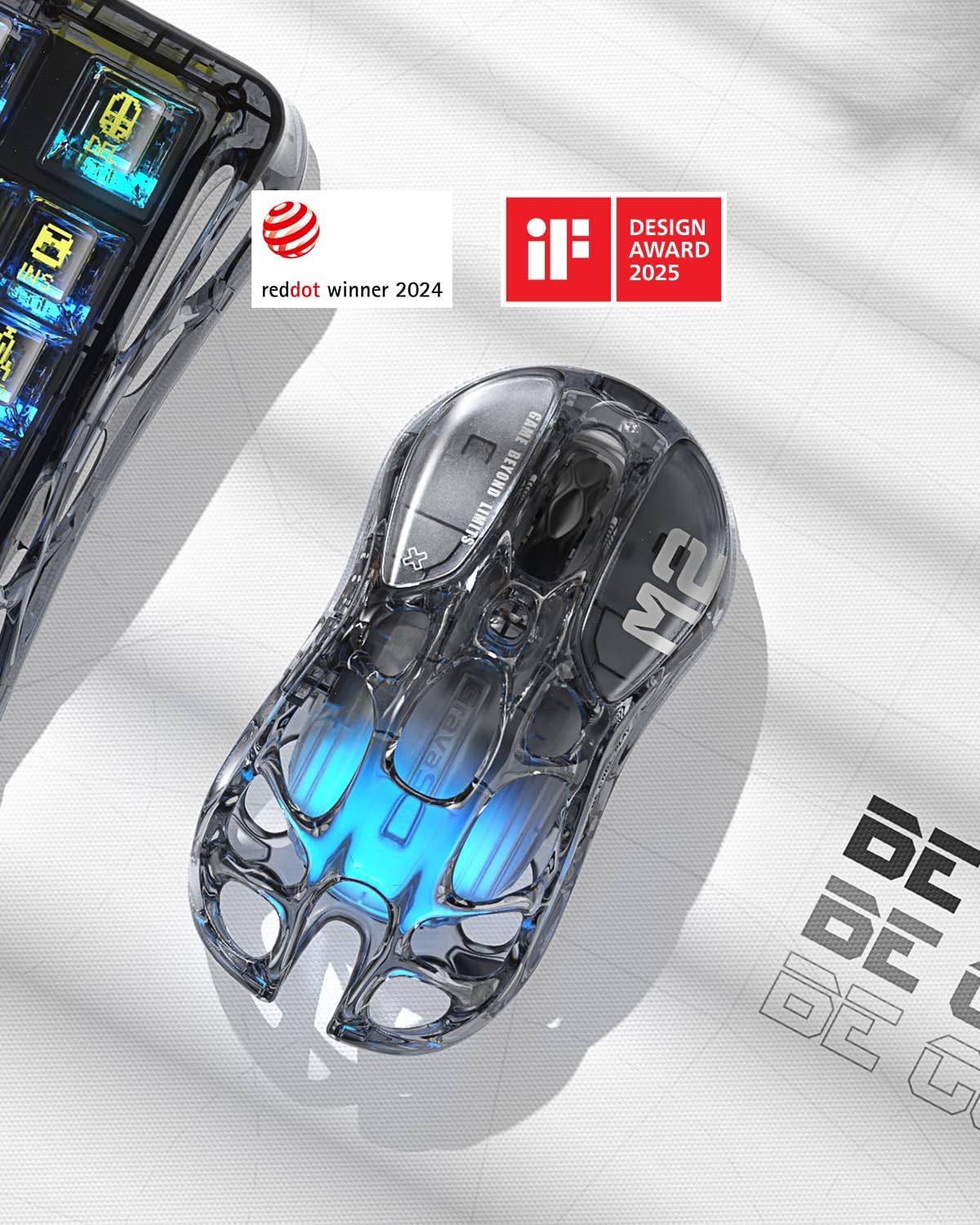 Mercury M2 Transparente Ultraleichte Gaming-Maus