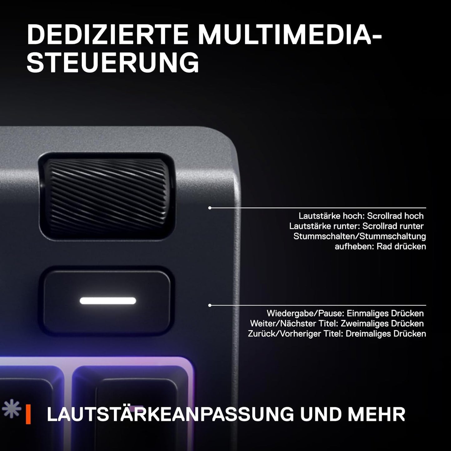 Flüsterleise wasserfeste Premium Gaming Tastatur