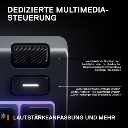 Flüsterleise wasserfeste Premium Gaming Tastatur