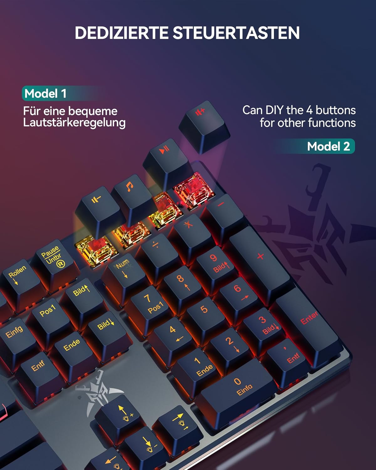 Mechanische Präzisionstastatur für Gaming und Arbeit