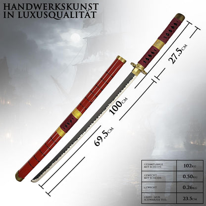 Authentisches Zoro Samuraischwert aus Bambus