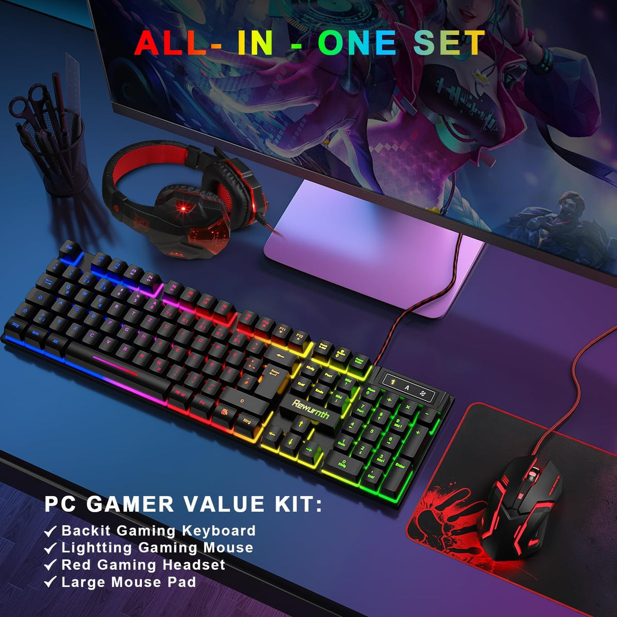 Ultimatives 4-in-1 Gaming Komplett-Set