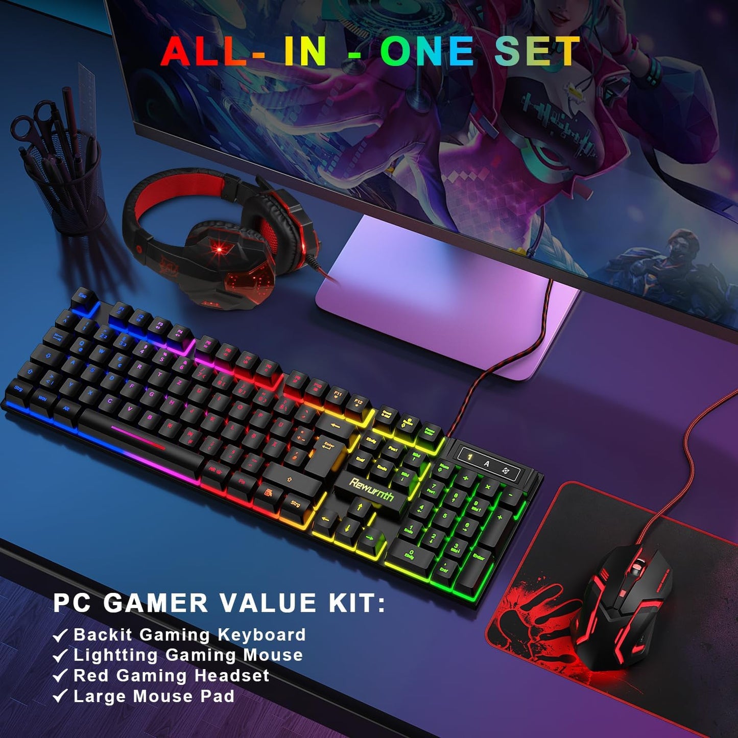 Ultimatives 4-in-1 Gaming Komplett-Set