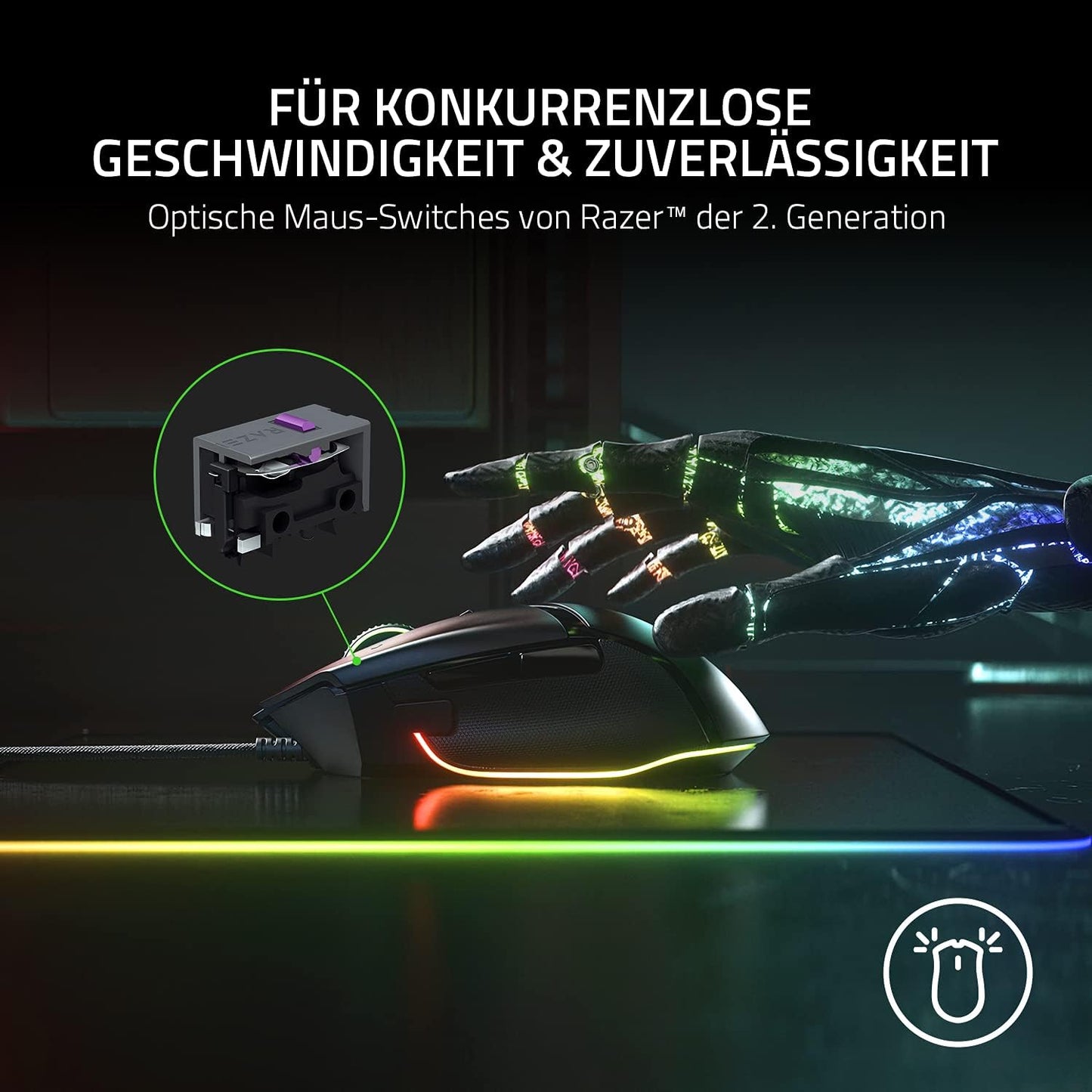 Anpassbare Präzisions-Gaming-Maus für totale Kontrolle