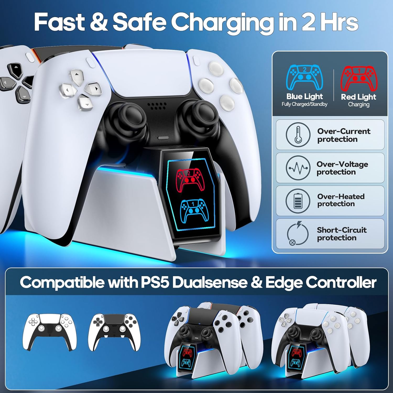 Premium RGB Fast Charging Station for DualSense