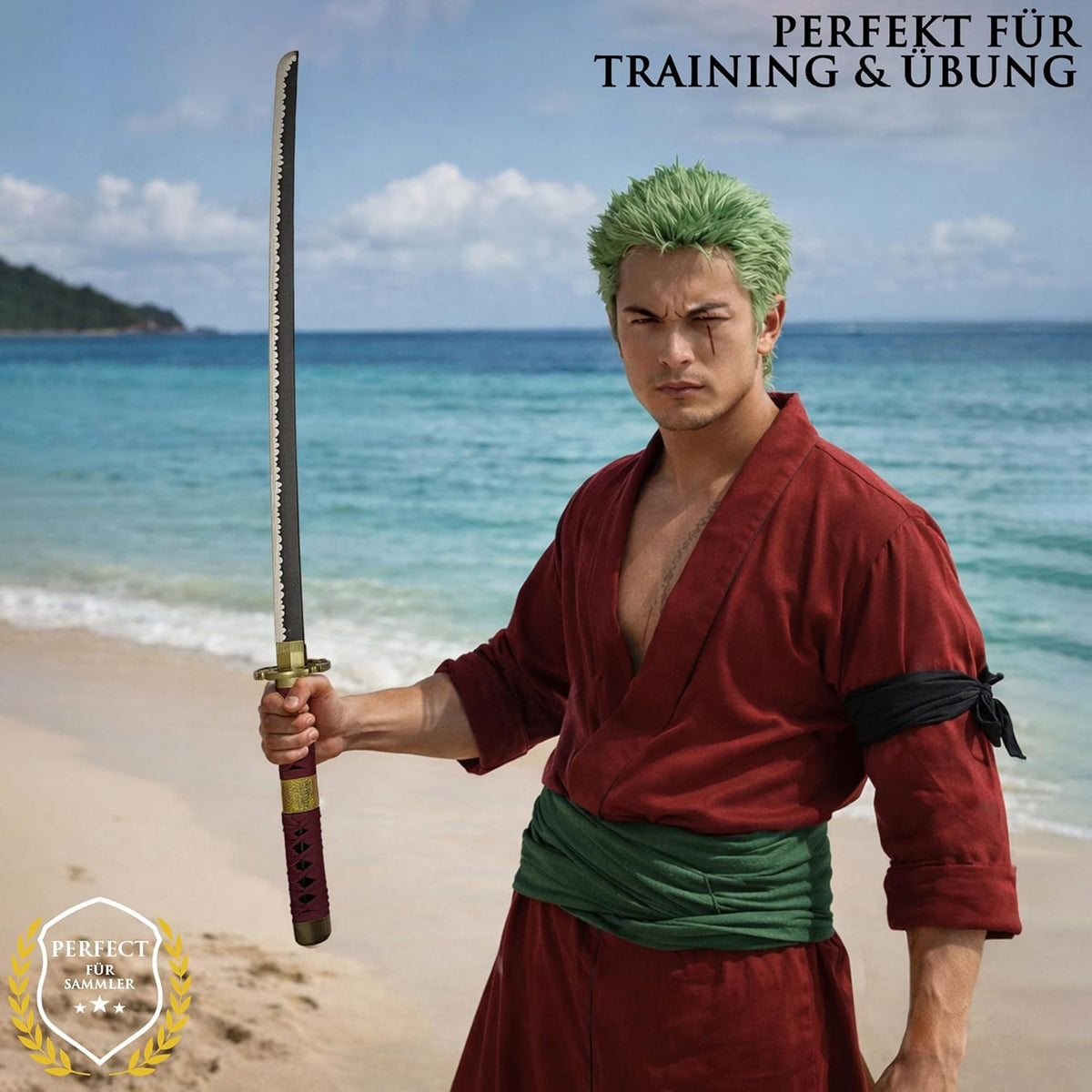 Authentisches Zoro Samuraischwert aus Bambus