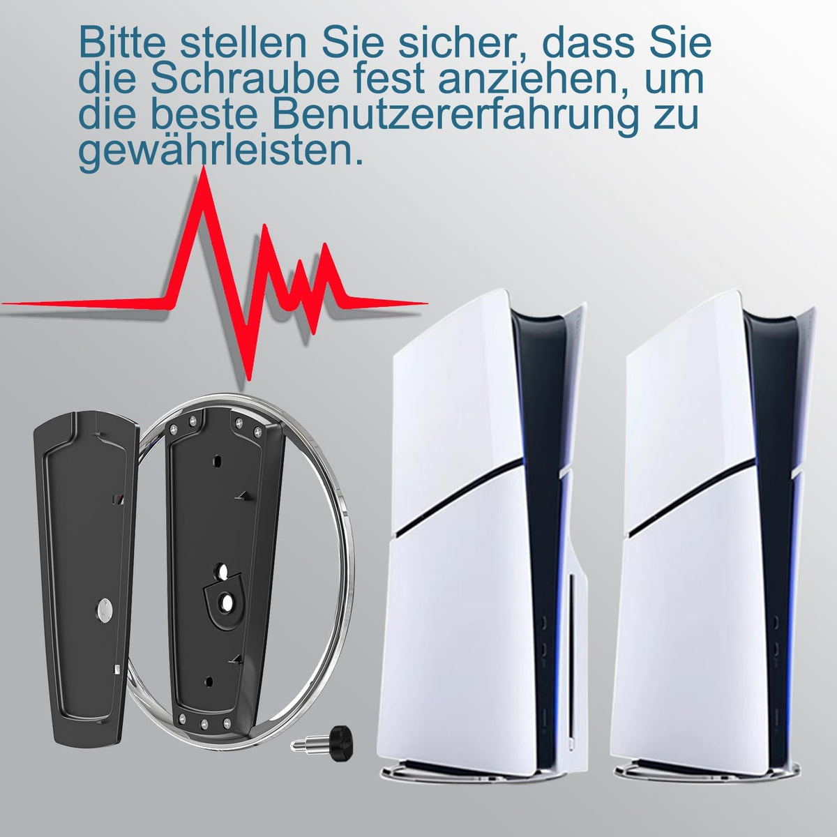 Premium PS5 Vertikal-Standfuß aus Metall