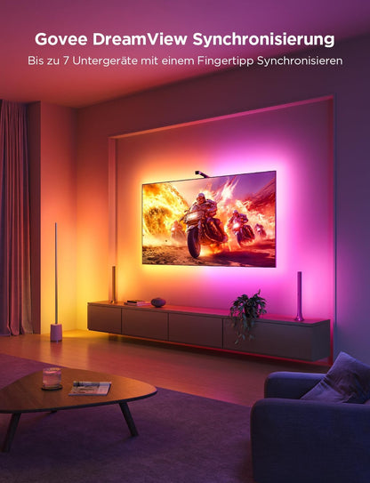 Immersives TV-Lichtsystem mit Echtzeit-Synchronisation