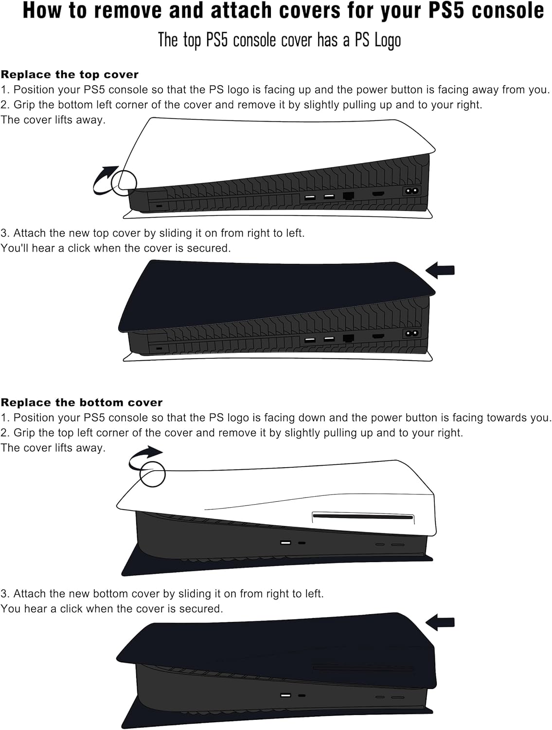 Premium Stealth Faceplate für PS5