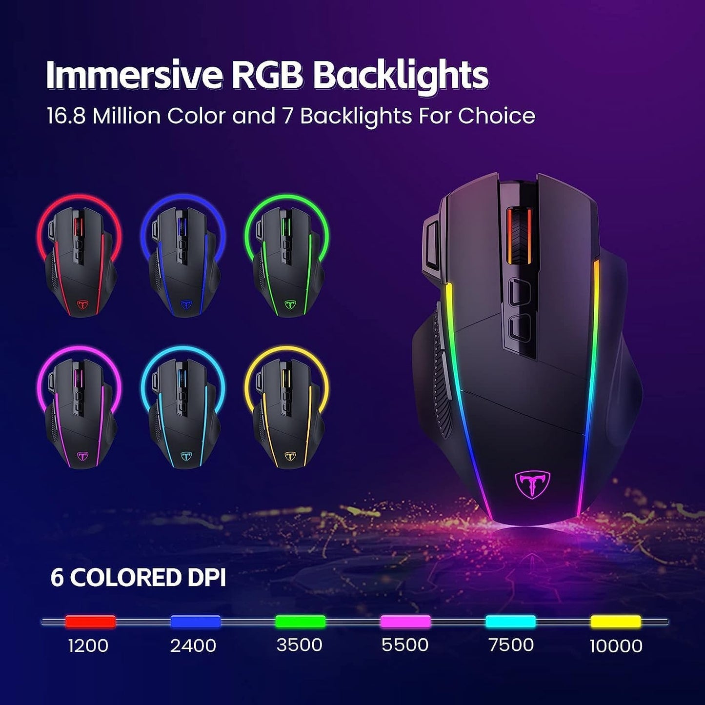 Ergonomische Triple-Mode Profi-Gaming Maus
