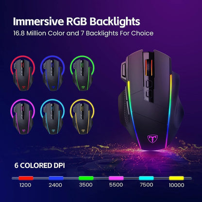 Ergonomische Triple-Mode Profi-Gaming Maus