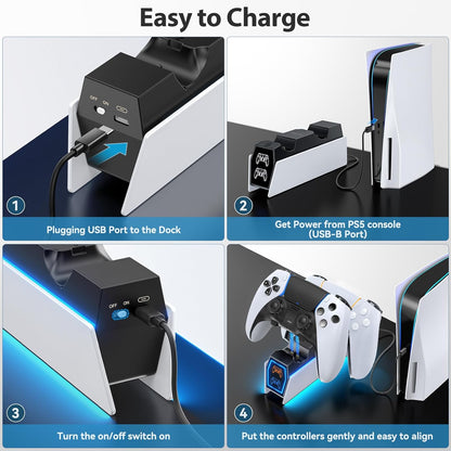 Premium RGB Fast Charging Station for DualSense