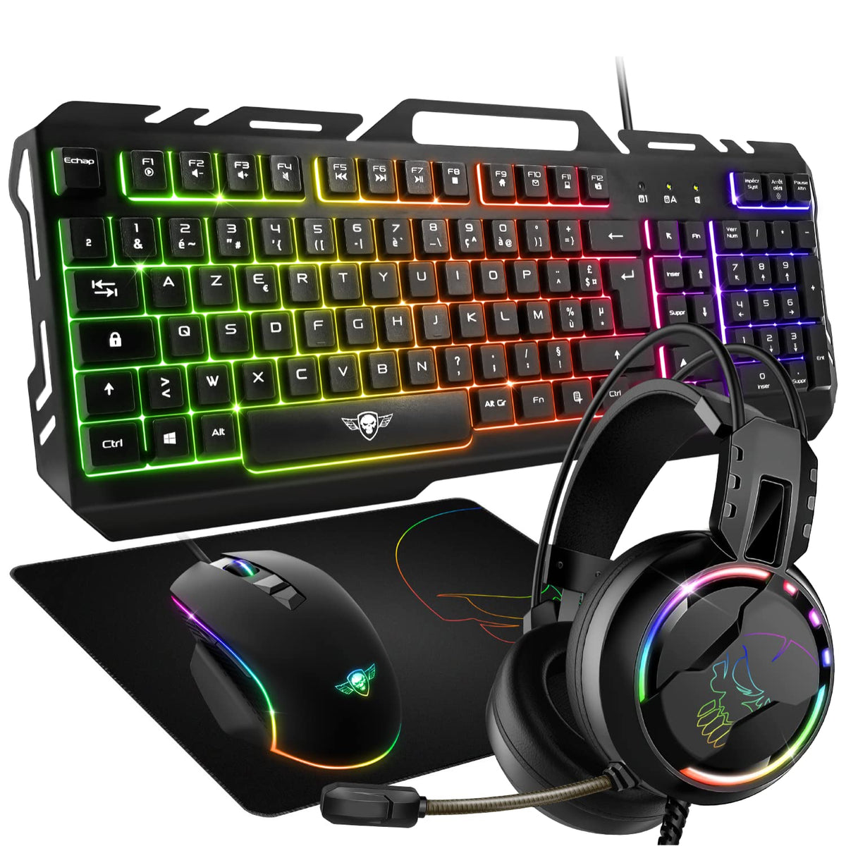 Ultimatives 4-in-1 RGB Gaming Komplett-Set