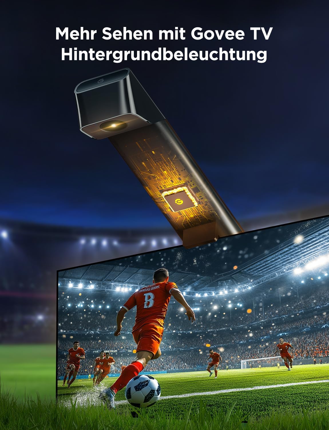 Immersives TV-Lichtsystem mit Echtzeit-Synchronisation