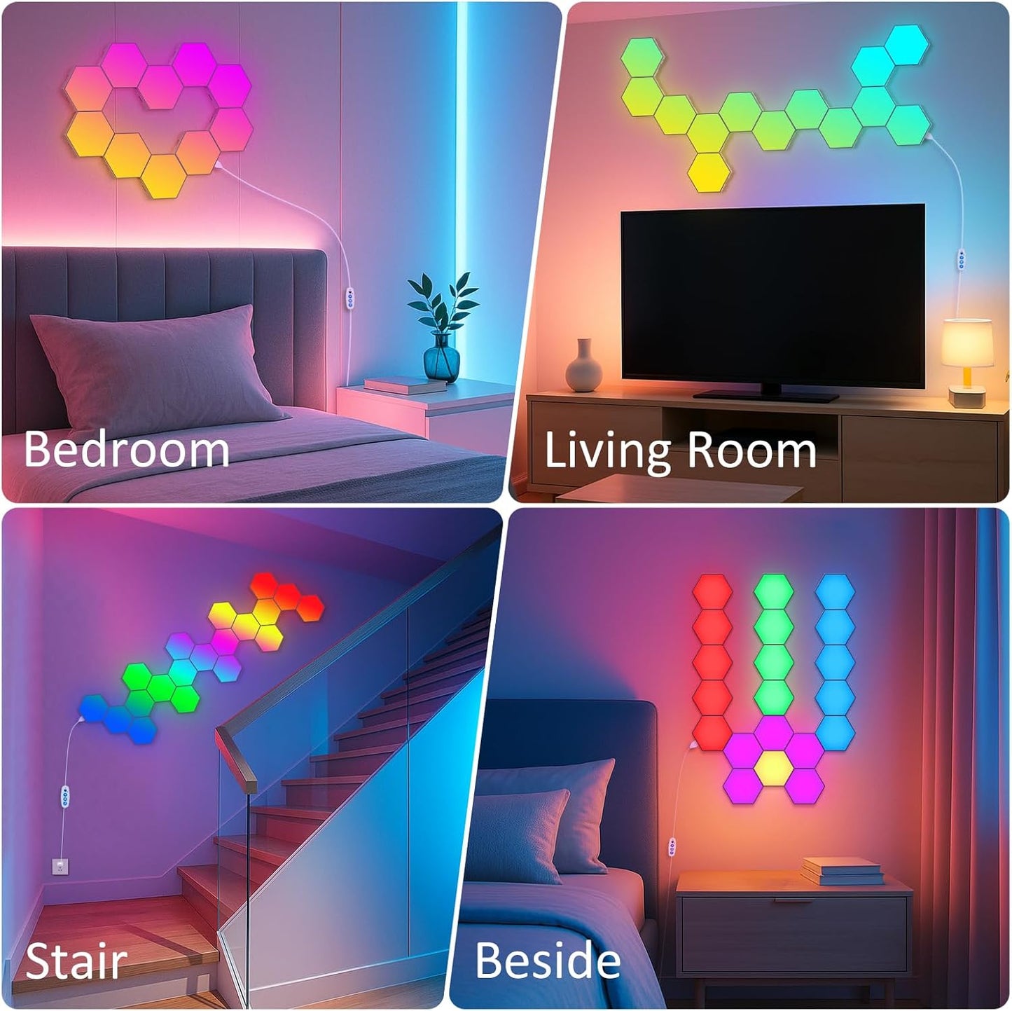 Immersives Hexagon Gaming Lichtsystem