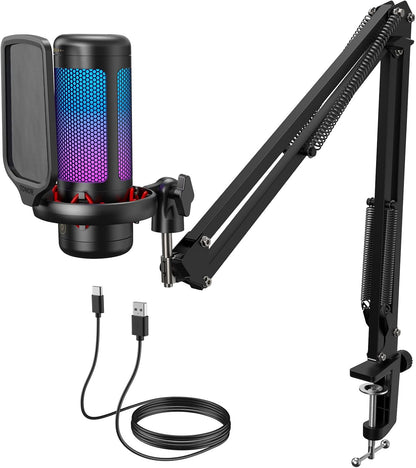 Profi-Streaming Mikrofon Komplett-System