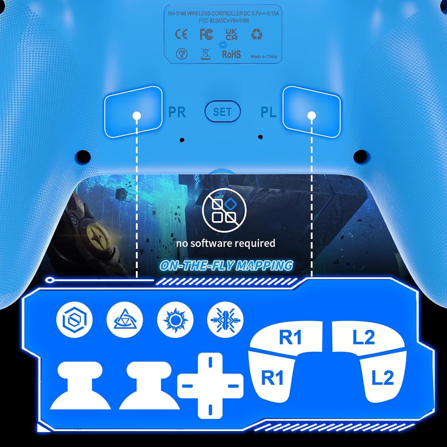 Drift-Free Pro Wireless Gaming Controller