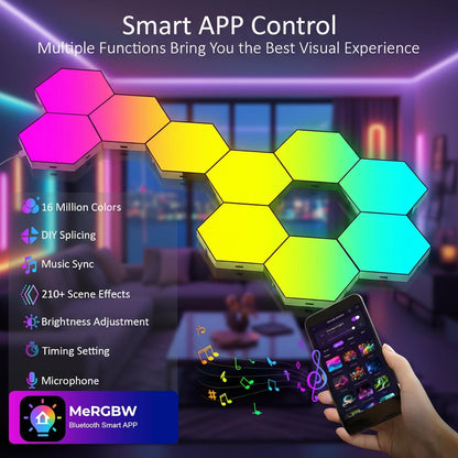 Immersives Hexagon Gaming Lichtsystem