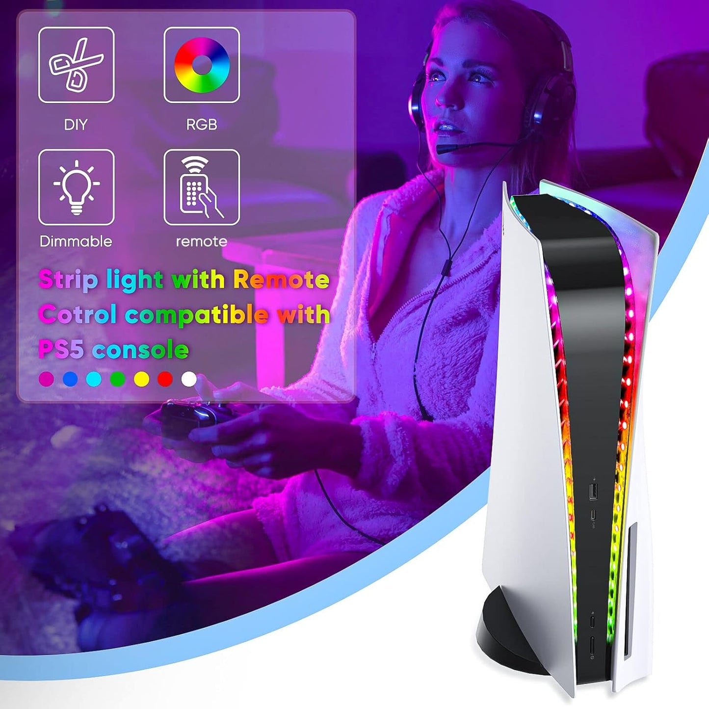 Immersives PS5 RGB Lichtsystem