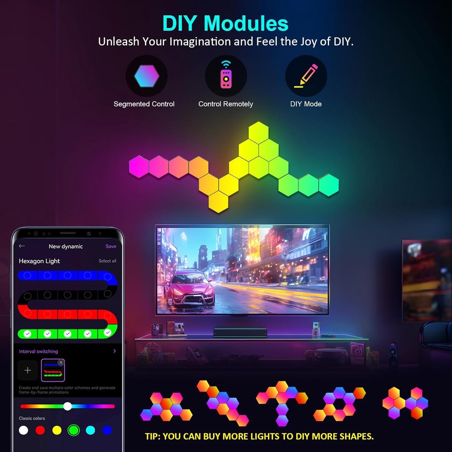HexaSync Immersive Gaming Wandpaneele