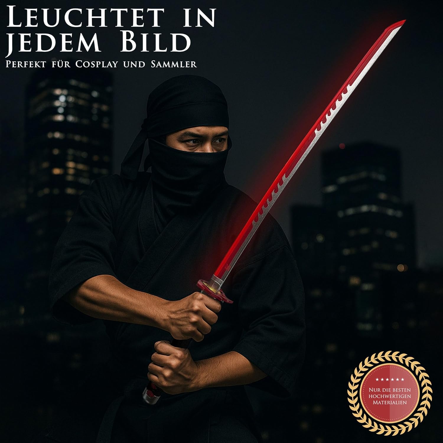 Tanjiro Kamado Fire Breathing LED Katana