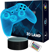 Holographic 3D Gamepad Night Light