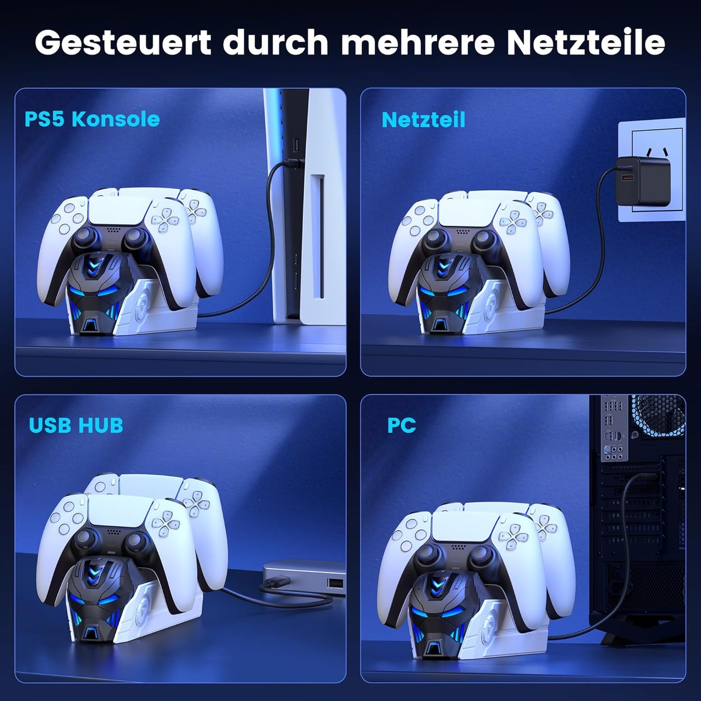 Premium Hero Dual-Ladestation für PS5