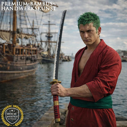 Authentisches Zoro Samuraischwert aus Bambus