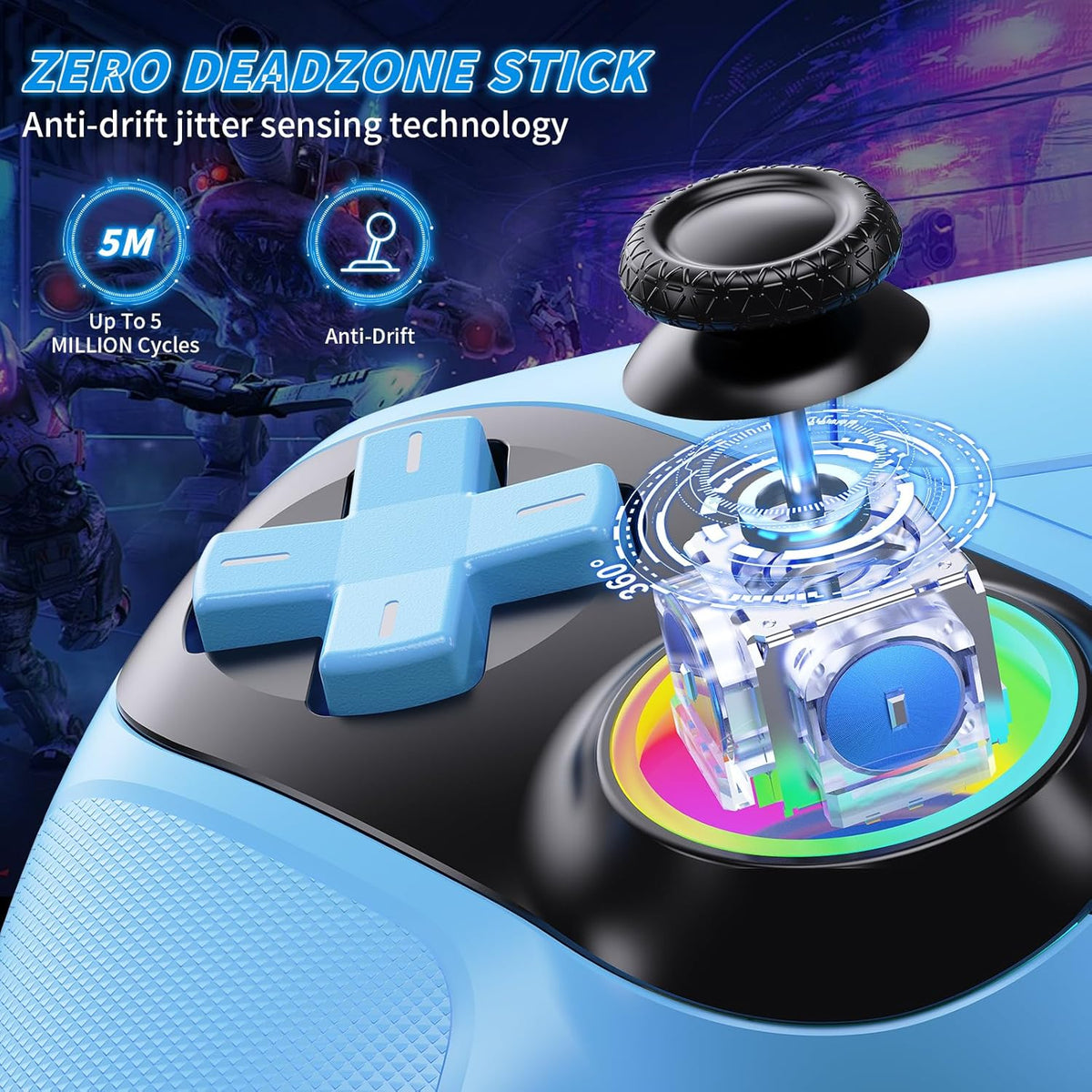 Drift-Free Pro Wireless Gaming Controller