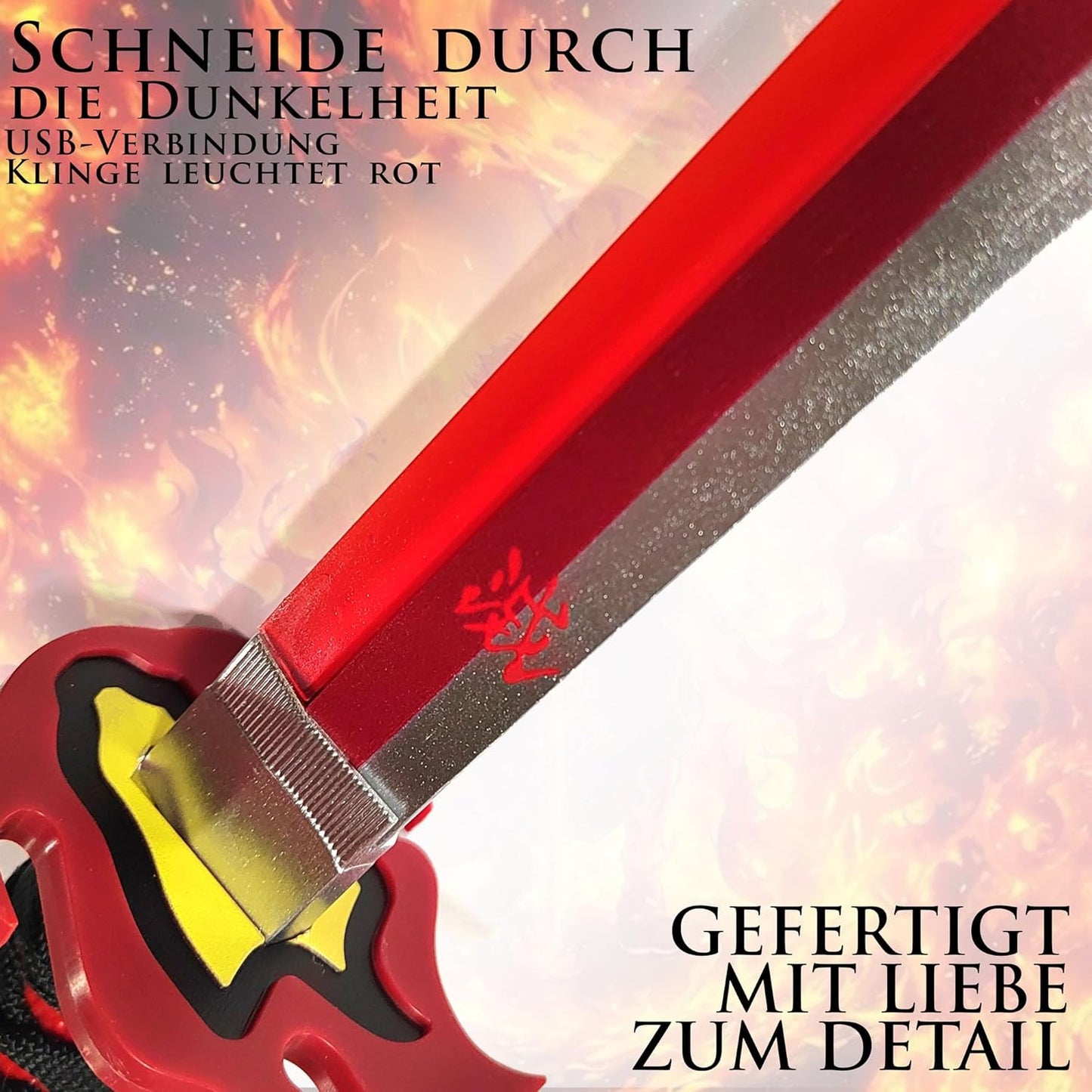 Tanjiro Kamado Feueratem LED Katana