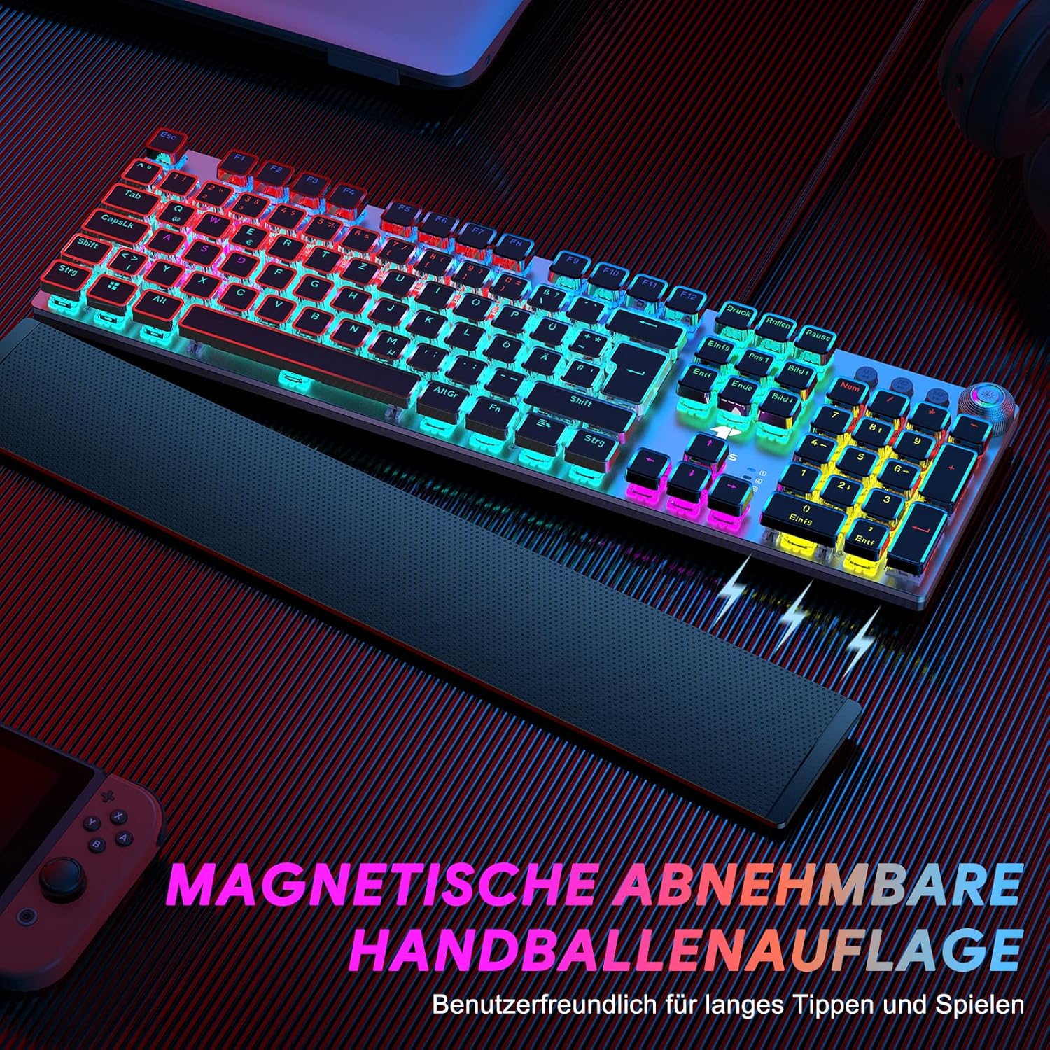 Mechanical Pro Gaming Keyboard with Ergonomic Comfort
